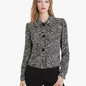 INC International Concepts 2- Button Long Sleeved Blazer/Jacket M